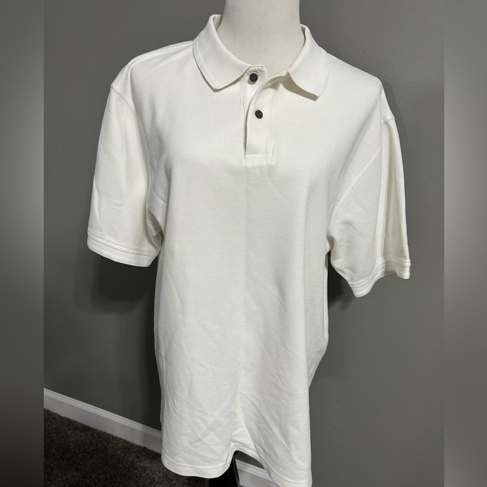 Jos.A Bank travelers collection, men’s large tailored fit polo shirt white